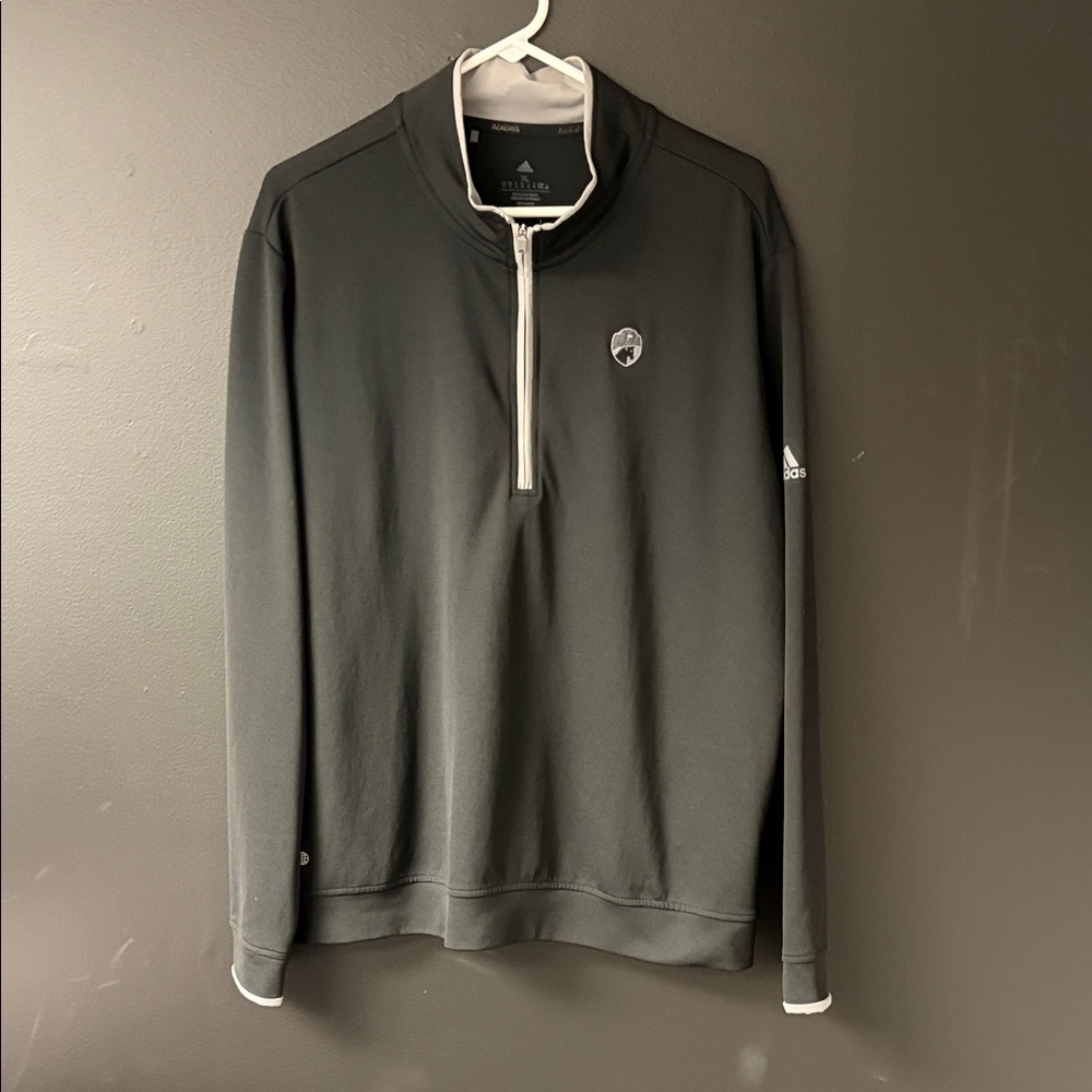 Adidas Dark Gray Quarter-Zip Top